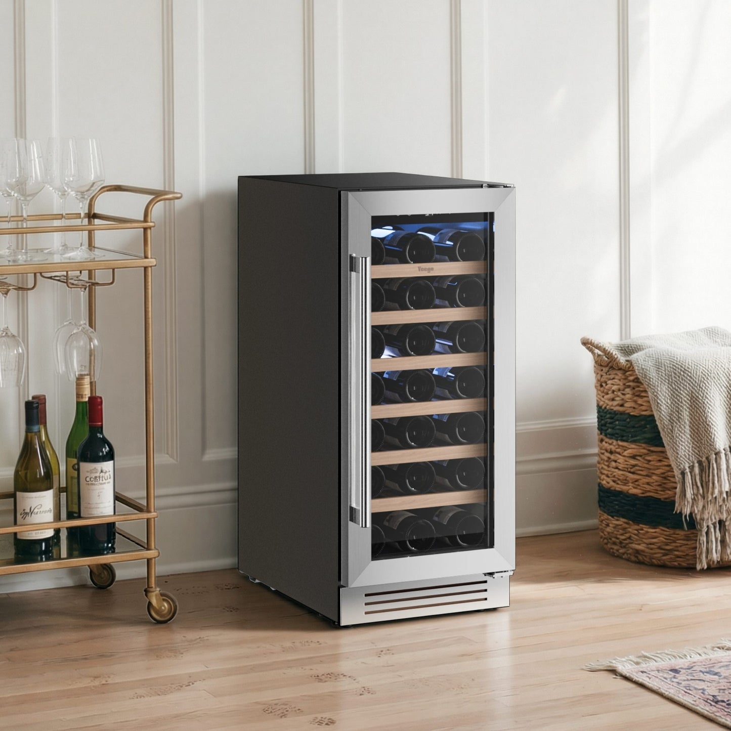 Yeego 15" Wine Fridge 33 Bottles,Budget-Friendly Wine Fridges