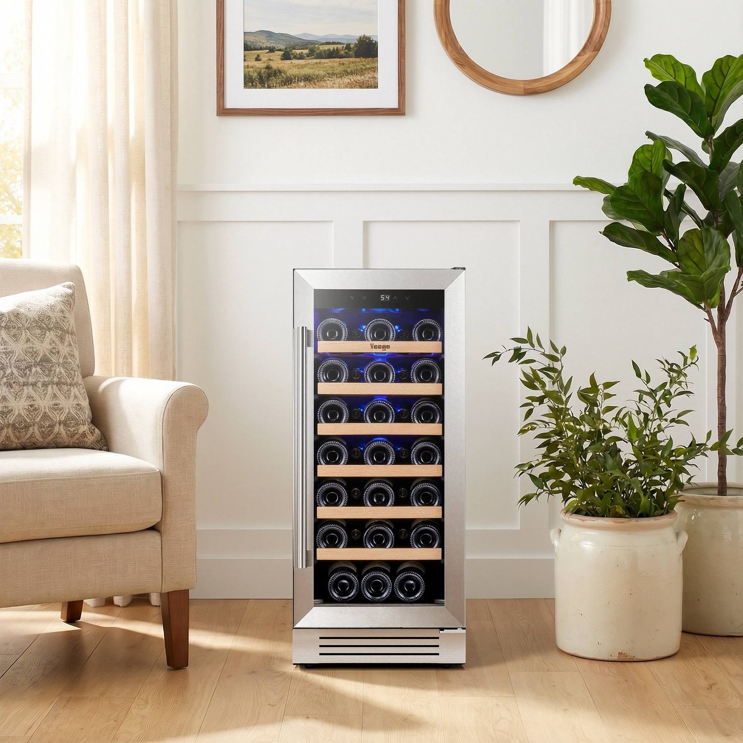 Yeego 15" Wine Fridge 33 Bottles,Budget-Friendly Wine Fridges
