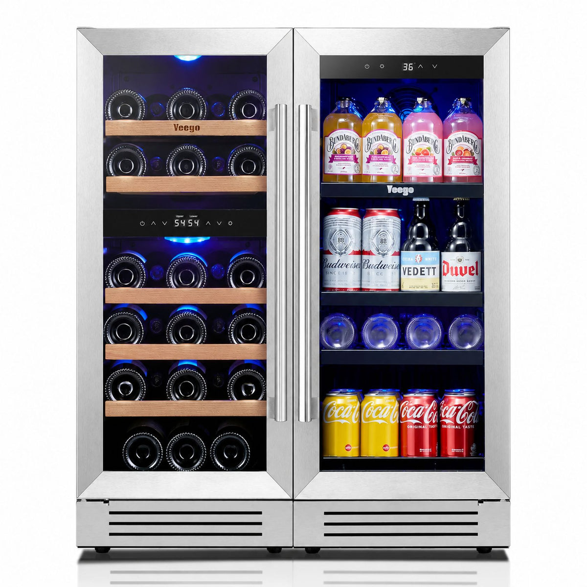 Yeego 30" Wine Beverage Fridge Triple Zone 2 Sets