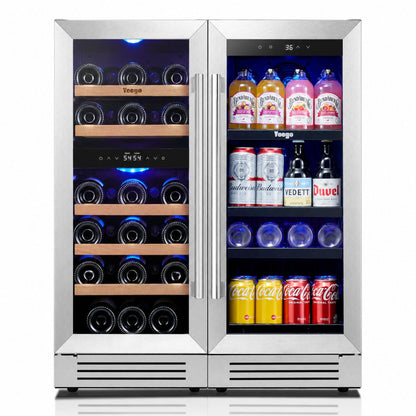 Yeego 30" Wine Beverage Fridge Triple Zone 2 Sets