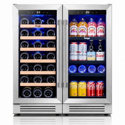 Yeego 30" Wine Beverage Fridge Dual Zone 2 Sets