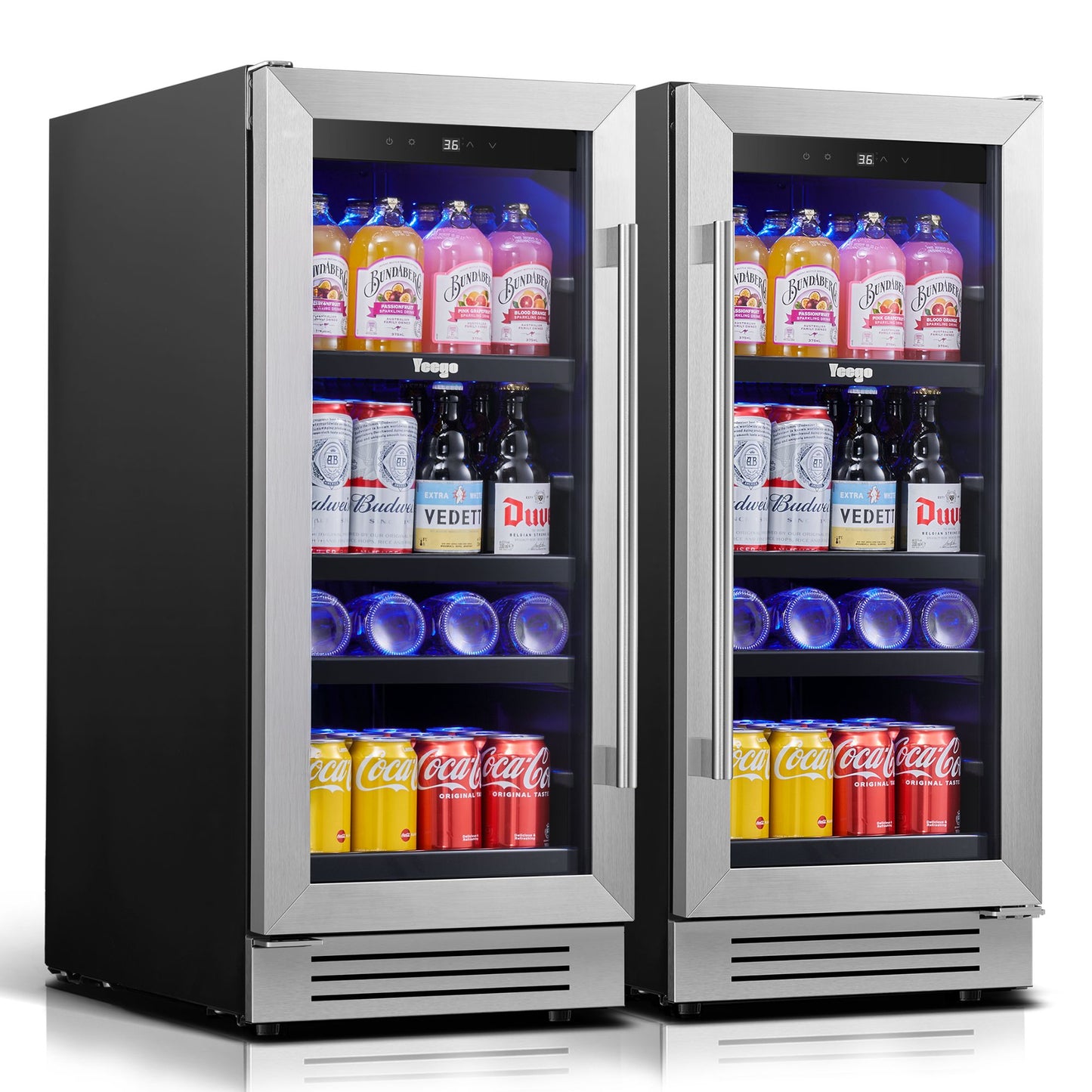 Yeego 30" Beverage Cooler Dual Zone 160 Cans - Yeego Life