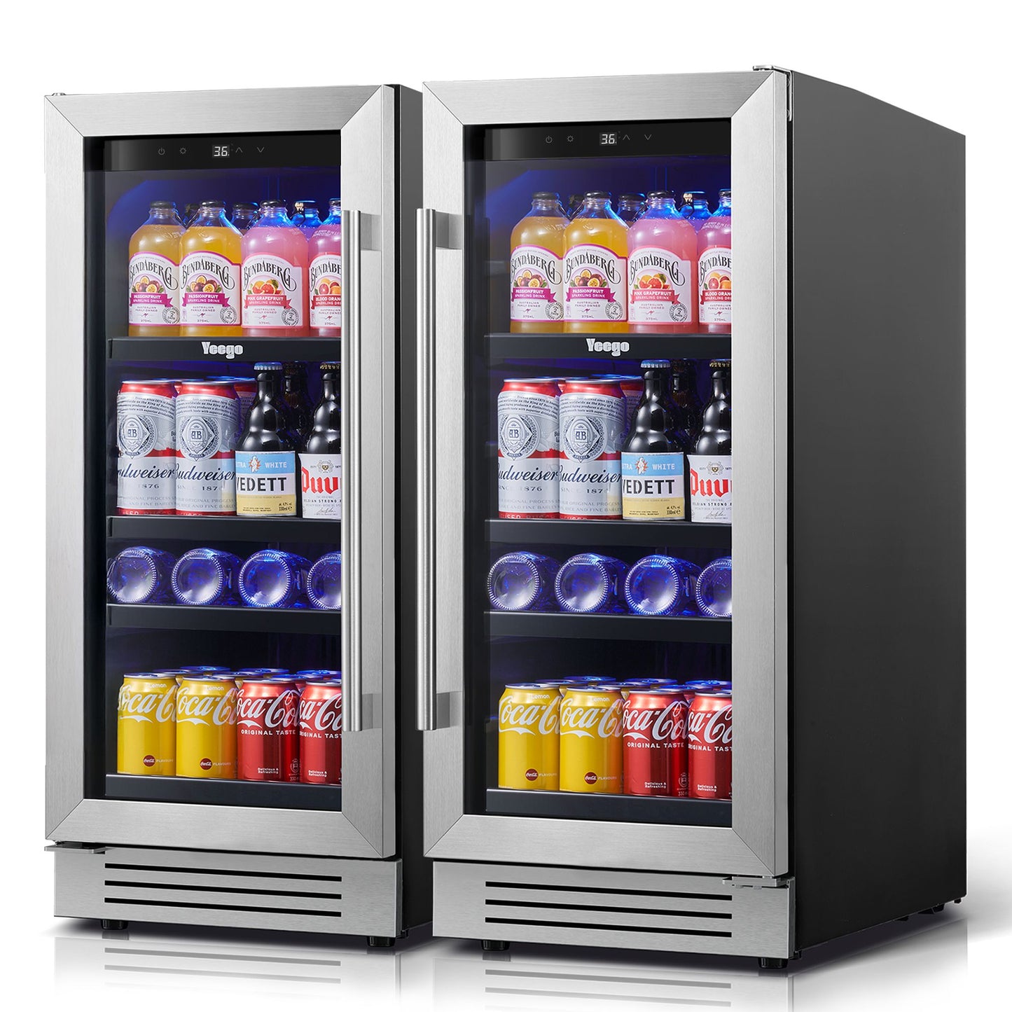 Yeego 30" Beverage Cooler Dual Zone 160 Cans - Yeego Life
