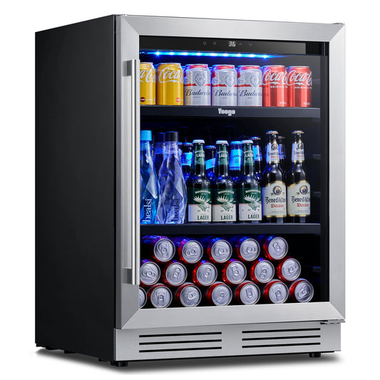 Yeego 24" Wine Beverage Cooler 180 Cans