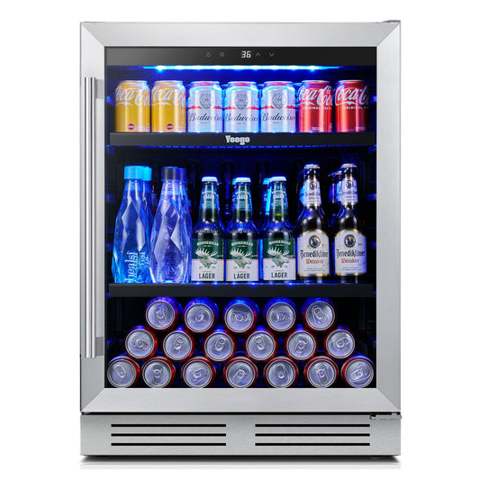 Yeego 24" Wine Beverage Cooler 180 Cans