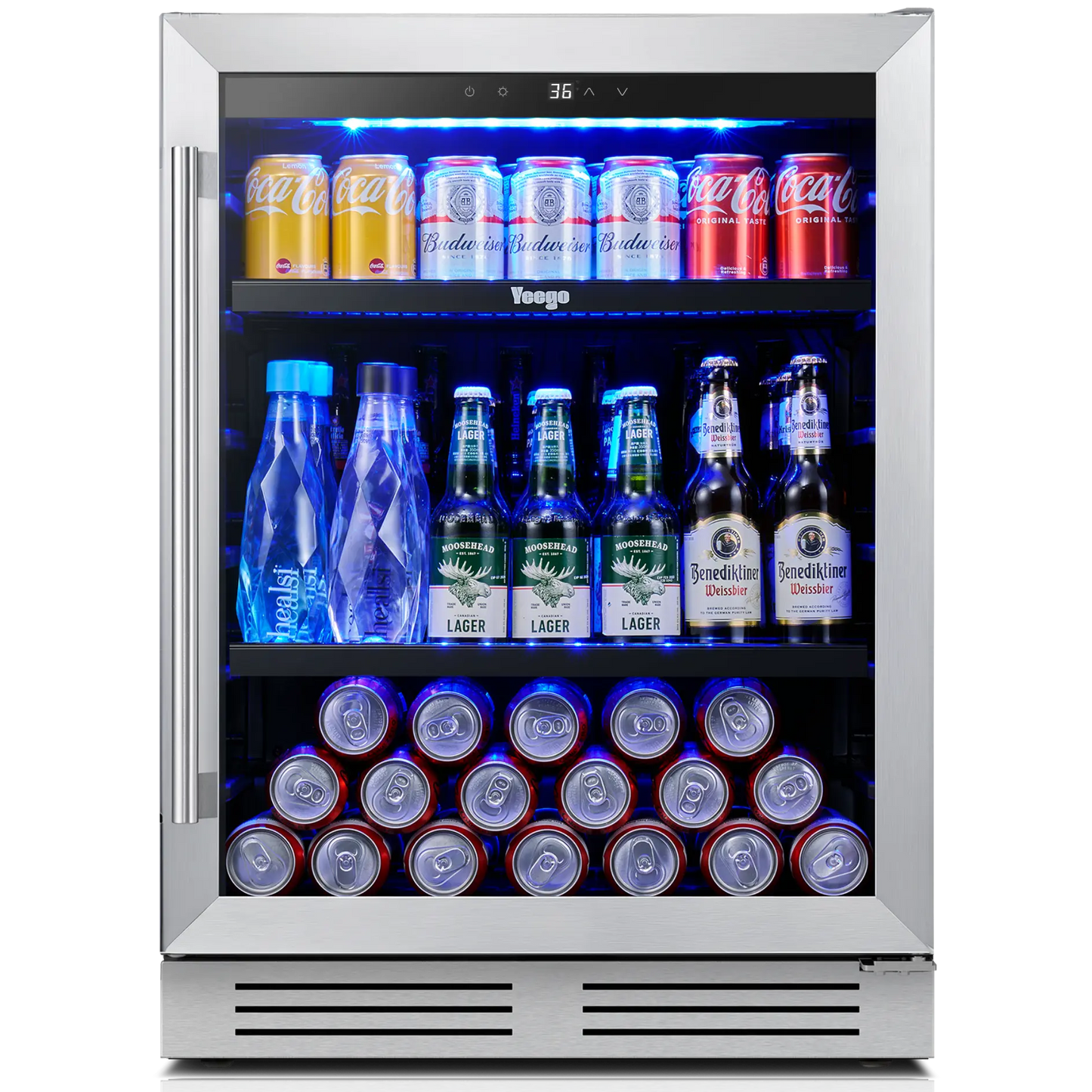 Yeego 24" Wine Beverage Cooler 180 Cans - Yeego Life