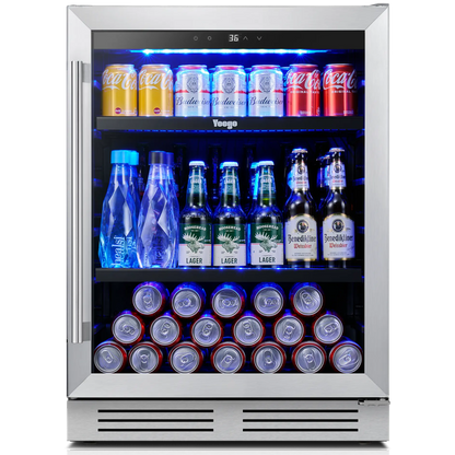 Yeego 24" Wine Beverage Cooler 180 Cans - Yeego Life