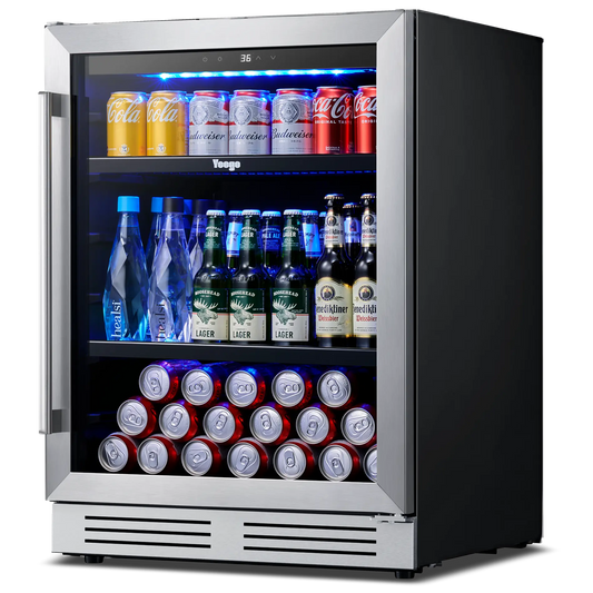 Yeego 24" Wine Beverage Cooler 180 Cans - Yeego Life