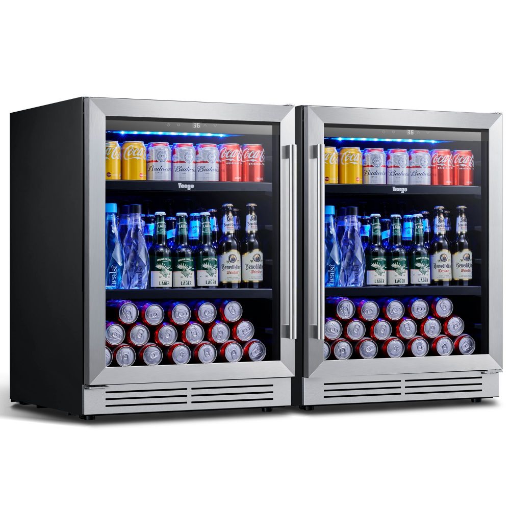 Yeego 48" Beverage Cooler 2 Sets Dual Zone - Yeego Life
