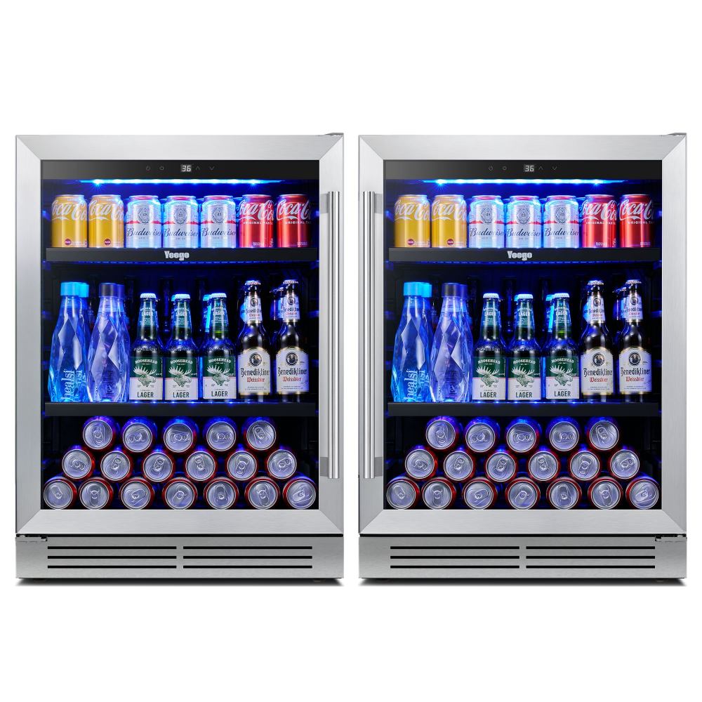 Yeego 48" Beverage Cooler 2 Sets Dual Zone - Yeego Life