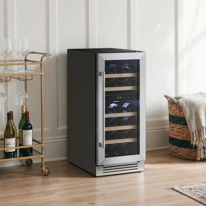 Yeego 15" Wine Fridge Dual Zone 28 Bottles