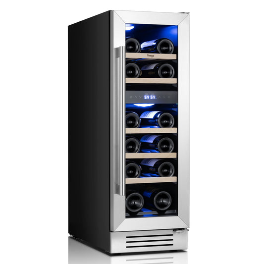 Yeego 12" Wine Fridge Dual Zone 17 Bottles