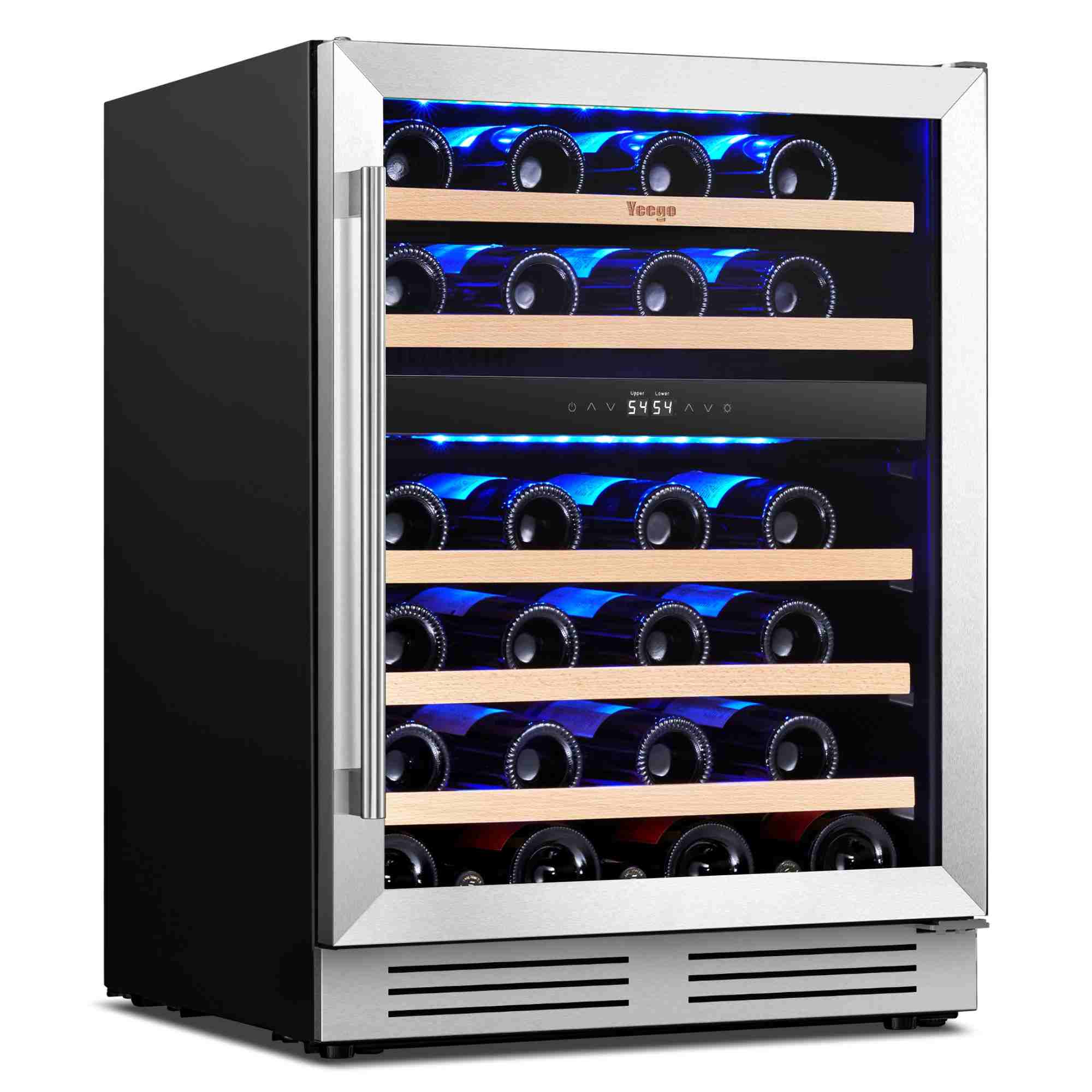24-Inch Wine Cooler | 47-Bottle Built-In Under-Counter Fridge