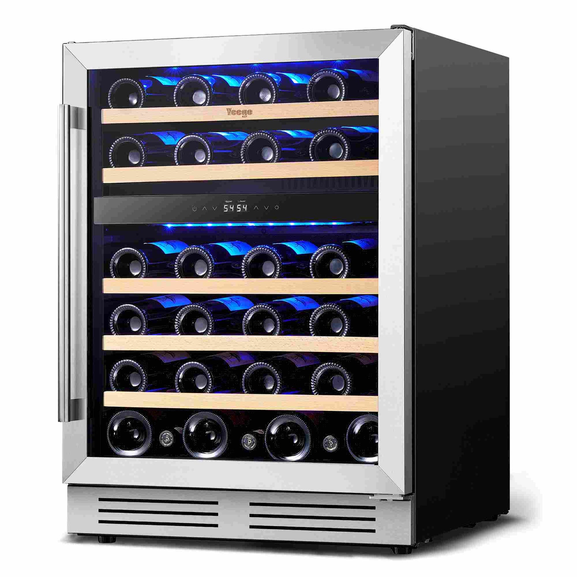 Yeego 24" Wine Fridge Dual Zone 47 Bottles