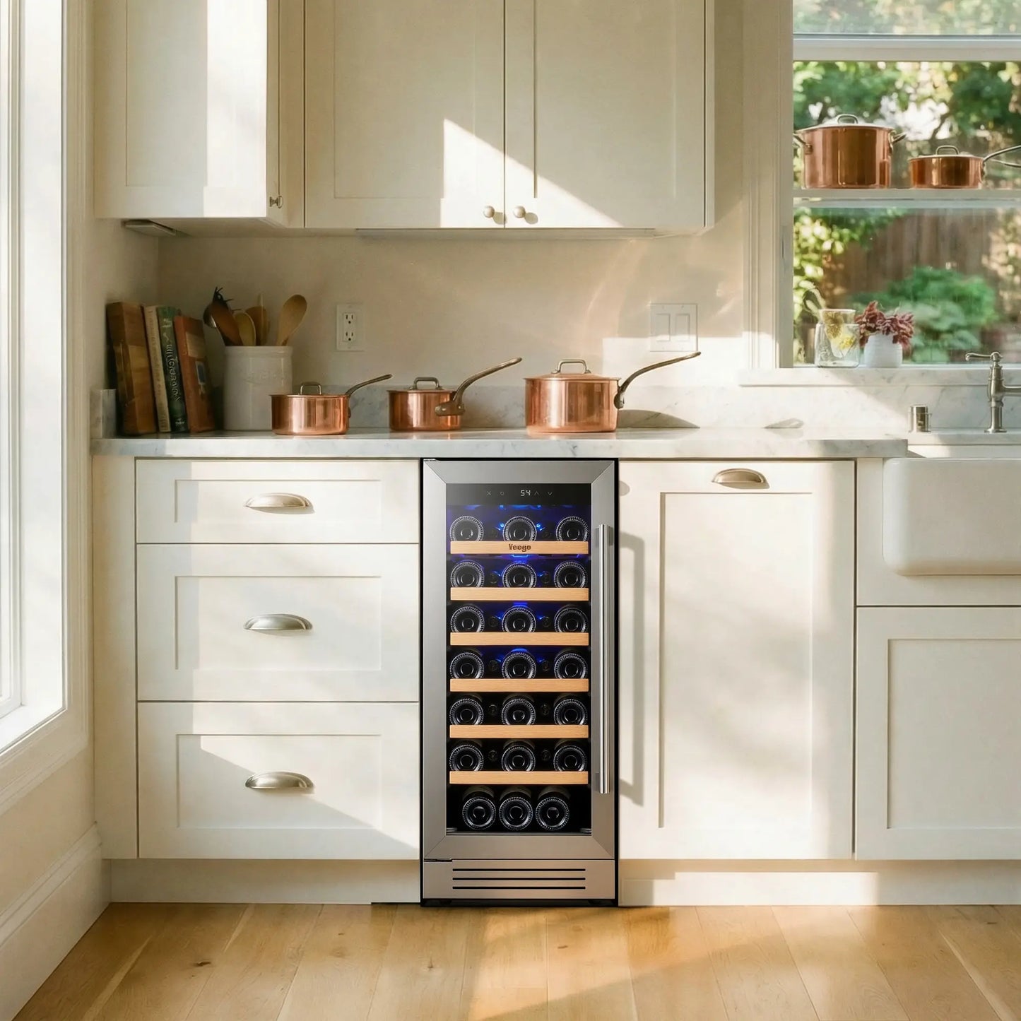 Yeego 15" Wine Fridge 33 Bottles,Budget-Friendly Wine Fridges