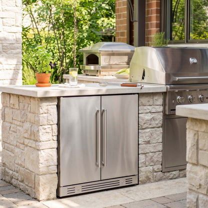 Yeego 30'' Outdoor Wine Beverage Fridge, 80 Cans 33 Bottles