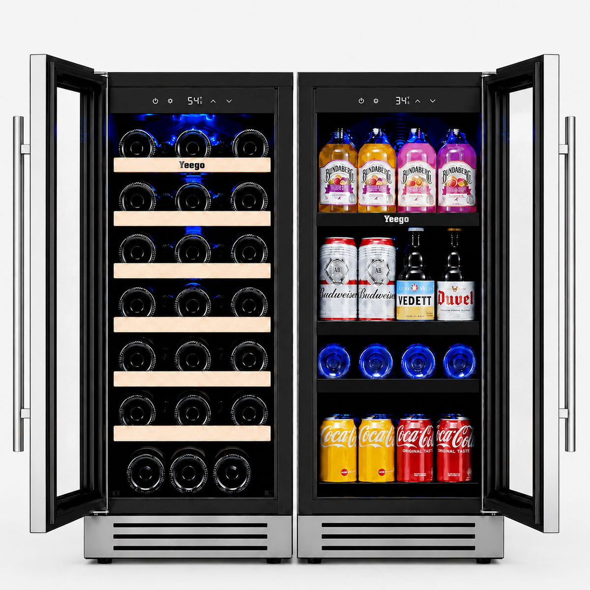 Yeego 30" Wine Beverage Fridge Dual Zone 2 Sets