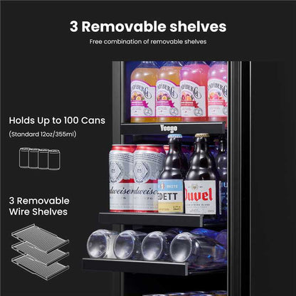 Yeego 15" Beverage Cooler 100 Cans