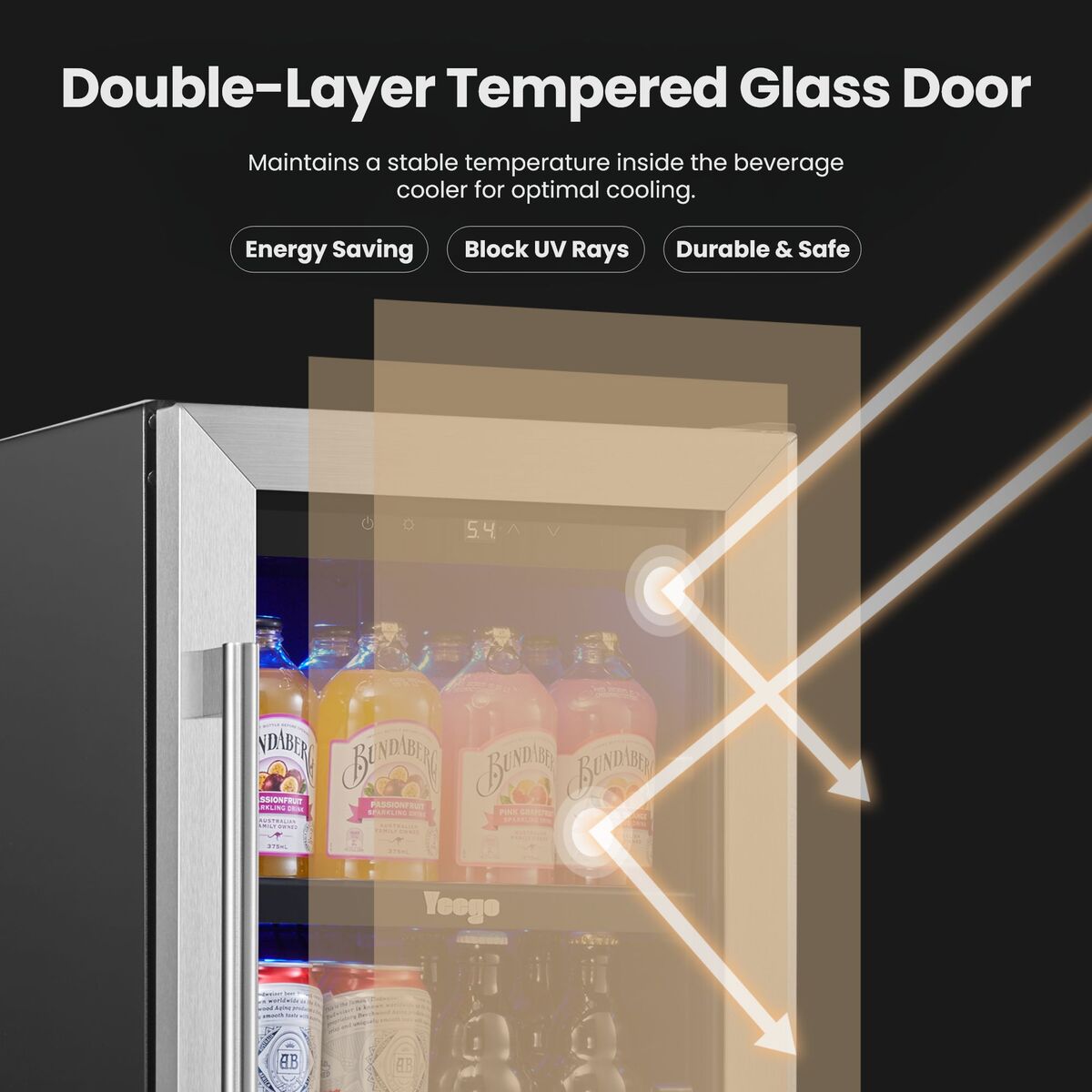 Yeego 15" Beverage Cooler 80 Cans - Yeego Life