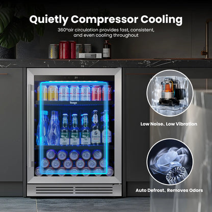 yeego BS24 drinks fridge with automatic defrosting