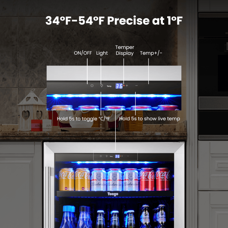Beverage Fridge temperature adjustment schematic