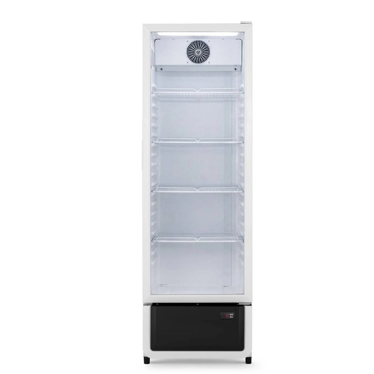 Yeego White Commercial Beverage Refrigerator with Glass Door