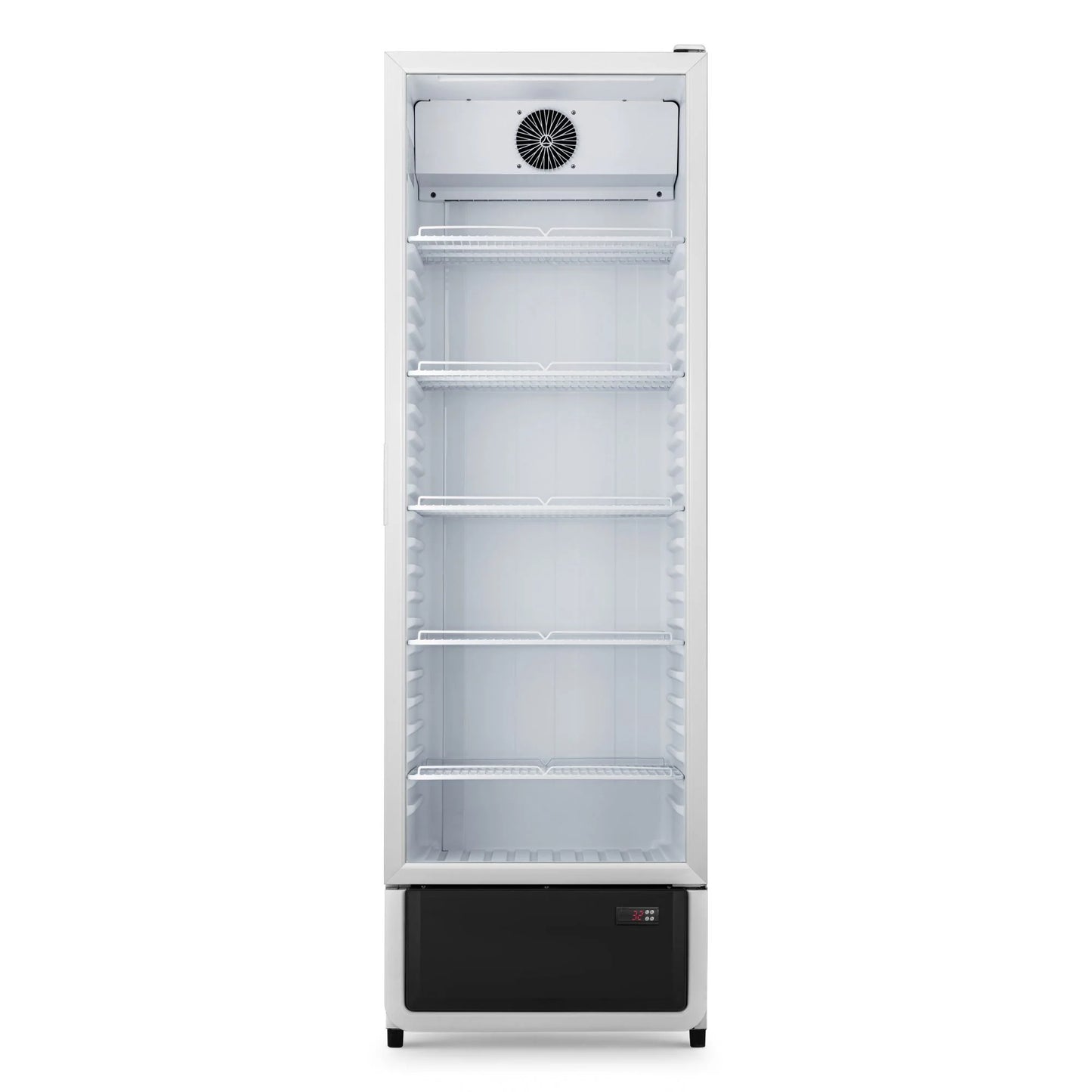 Yeego White Commercial Beverage Refrigerator with Glass Door