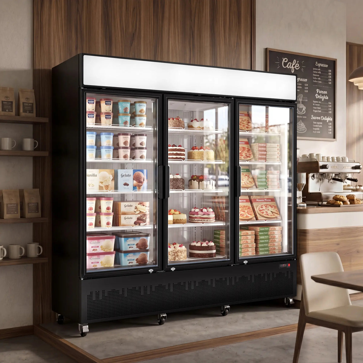 Yeego 62.3 Cu. Ft. 3-Door Commercial Reach-In Freezer
