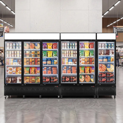 Yeego 41.9 Cu. Ft. 2-Door Commercial Display Freezer