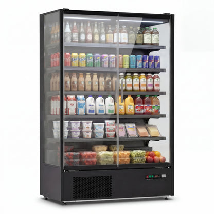 Yeego 45.6 Cu.Ft. 2-Door Open Air Merchandiser Refrigerator