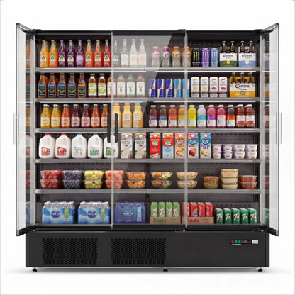 Yeego 68.5 Cu.Ft. 3-Door Open Air Merchandiser Refrigerator