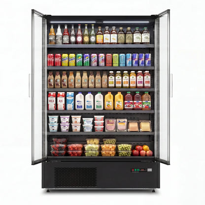 Yeego 45.6 Cu.Ft. 2-Door Open Air Merchandiser Refrigerator