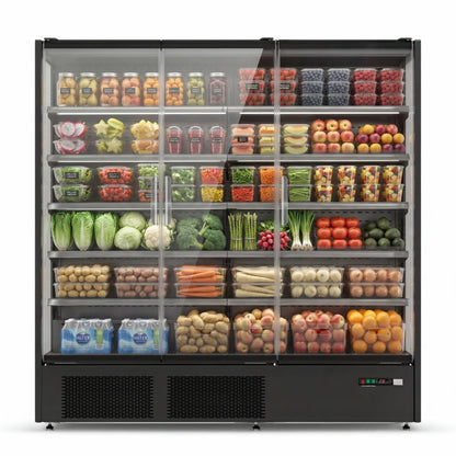Yeego 68.5 Cu.Ft. 3-Door Open Air Merchandiser Refrigerator