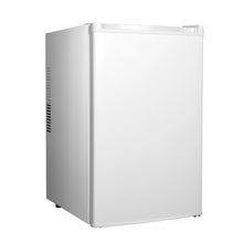 Mini refrigerator with sleek freestanding design, compact size, and modern look by Yeego