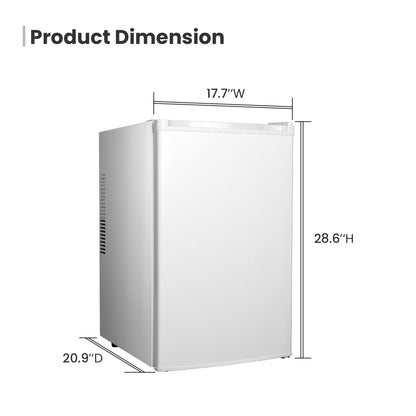 Yeego 17.72-inch 2.47 Cu.Ft Freestanding Beverage Refrigerator