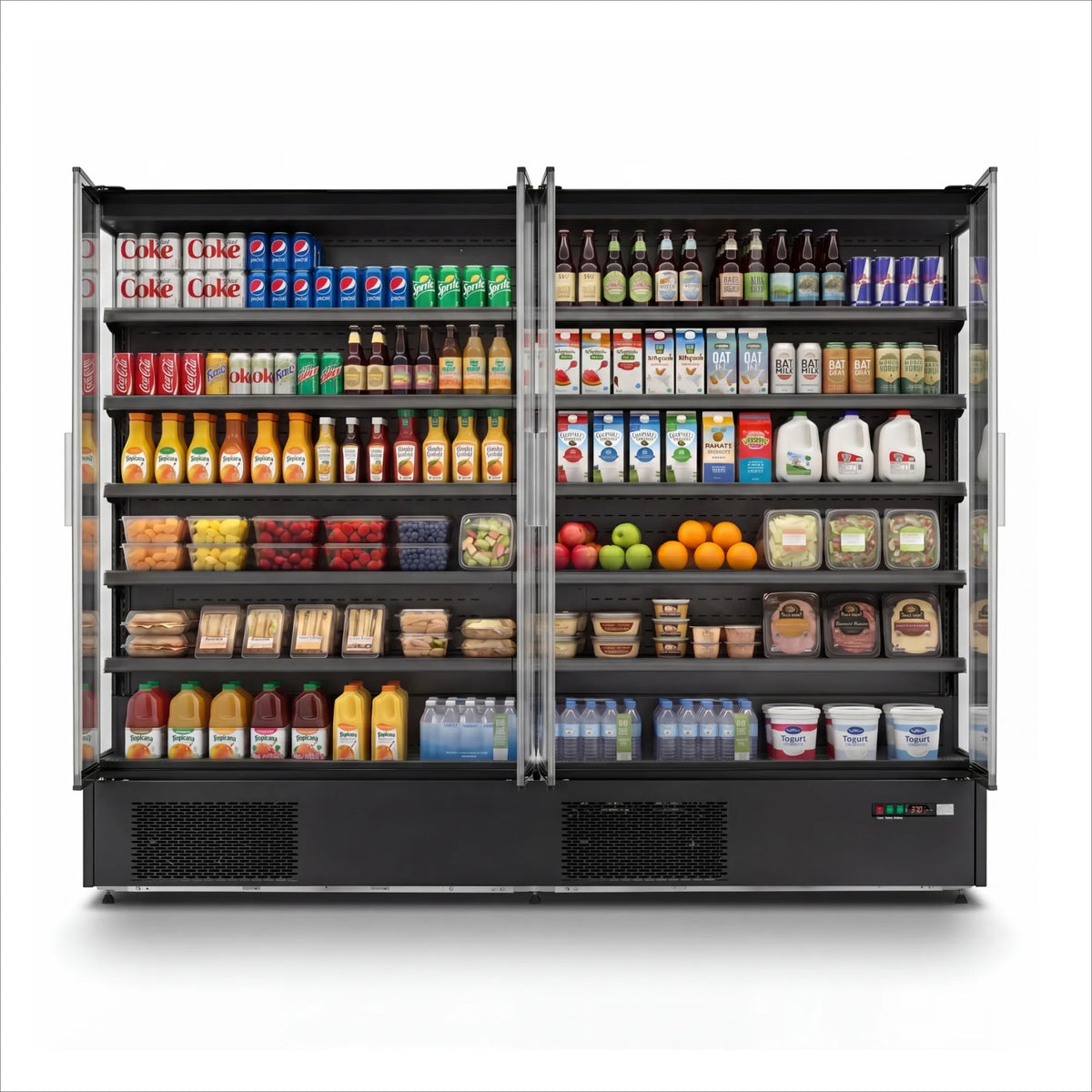 Yeego 91.3 Cu.Ft. 4-Door Commercial Merchandiser Refrigerator
