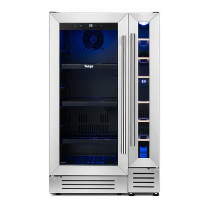 Yeego Wine & Beverage Fridge Bundle, 7 Bottles & 100 Cans