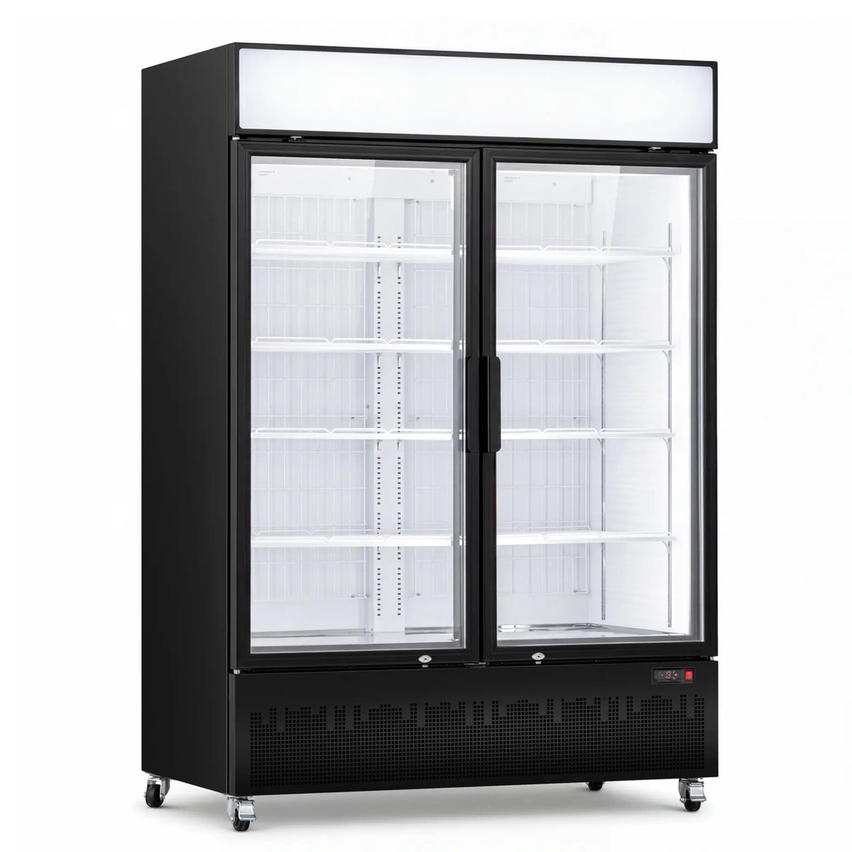Yeego 41.9 Cu. Ft. 2-Door Commercial Display Freezer