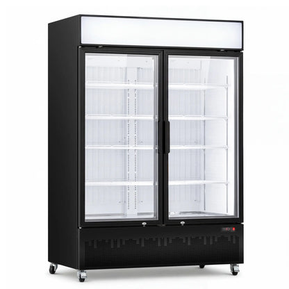 Yeego 41.9 Cu. Ft. 2-Door Commercial Display Freezer