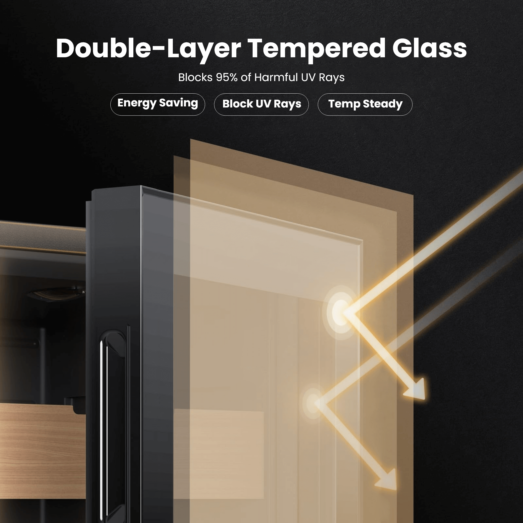 24 Inch Wide Wine and Beverage Dual Zone Fridge, Under Counter, Built-In or Freestanding