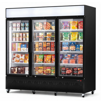 Yeego 62.3 Cu. Ft. 3-Door Commercial Reach-In Freezer