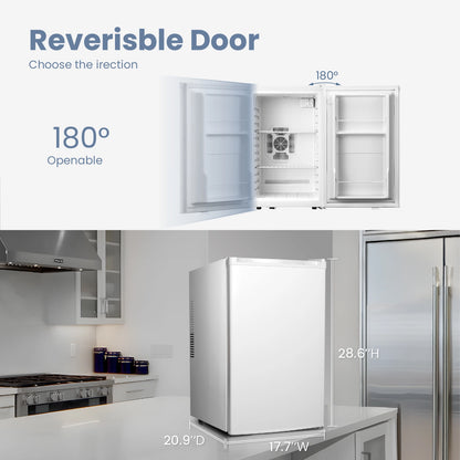 Yeego 17.72-inch 2.47 Cu.Ft Freestanding Beverage Refrigerator
