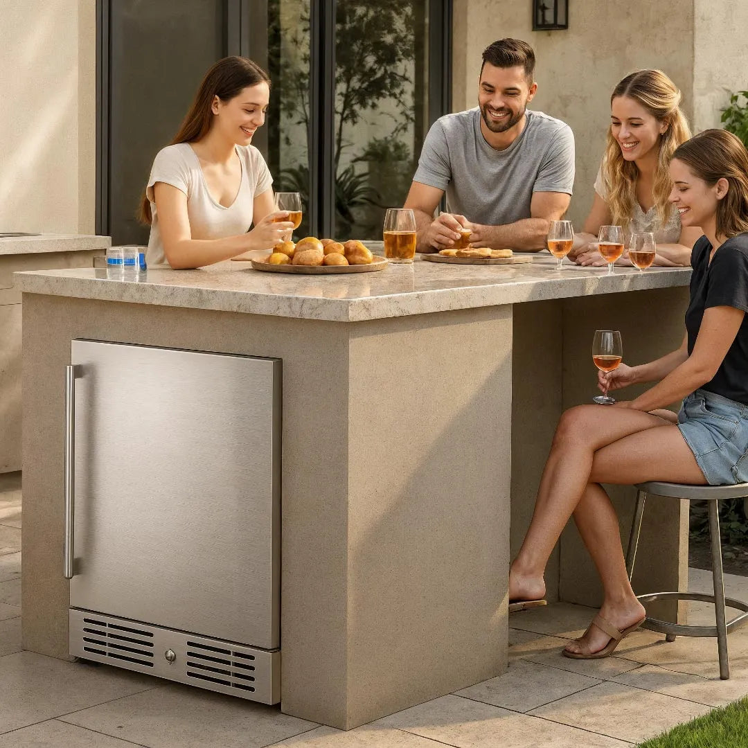 Yeego 24'' Outdoor Beverage Fridge, 160 Cans