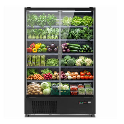 Yeego 45.6 Cu.Ft. 2-Door Open Air Merchandiser Refrigerator