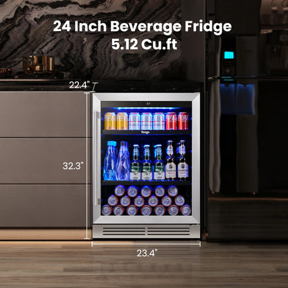 Yeego 24" Beverage Cooler 180 Cans