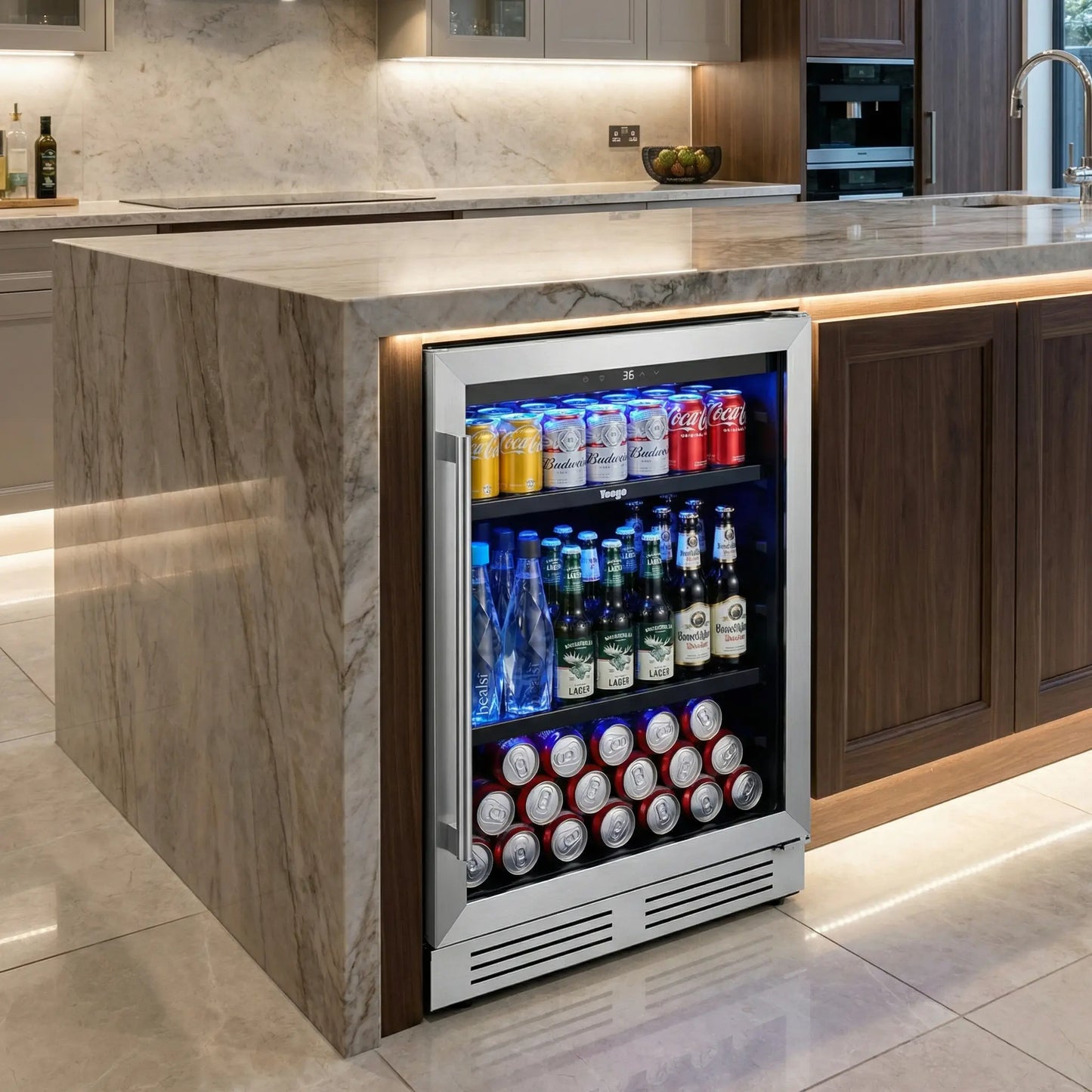 Yeego 24" Beverage Cooler 180 Cans