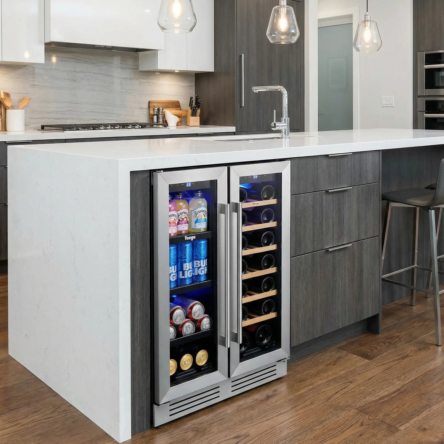 Yeego French Door Wine Beverage Fridge
