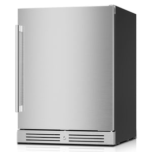 Yeego 24 Inch Beverage Refrigerator, 160-Can Beverage Cooler with Lock
