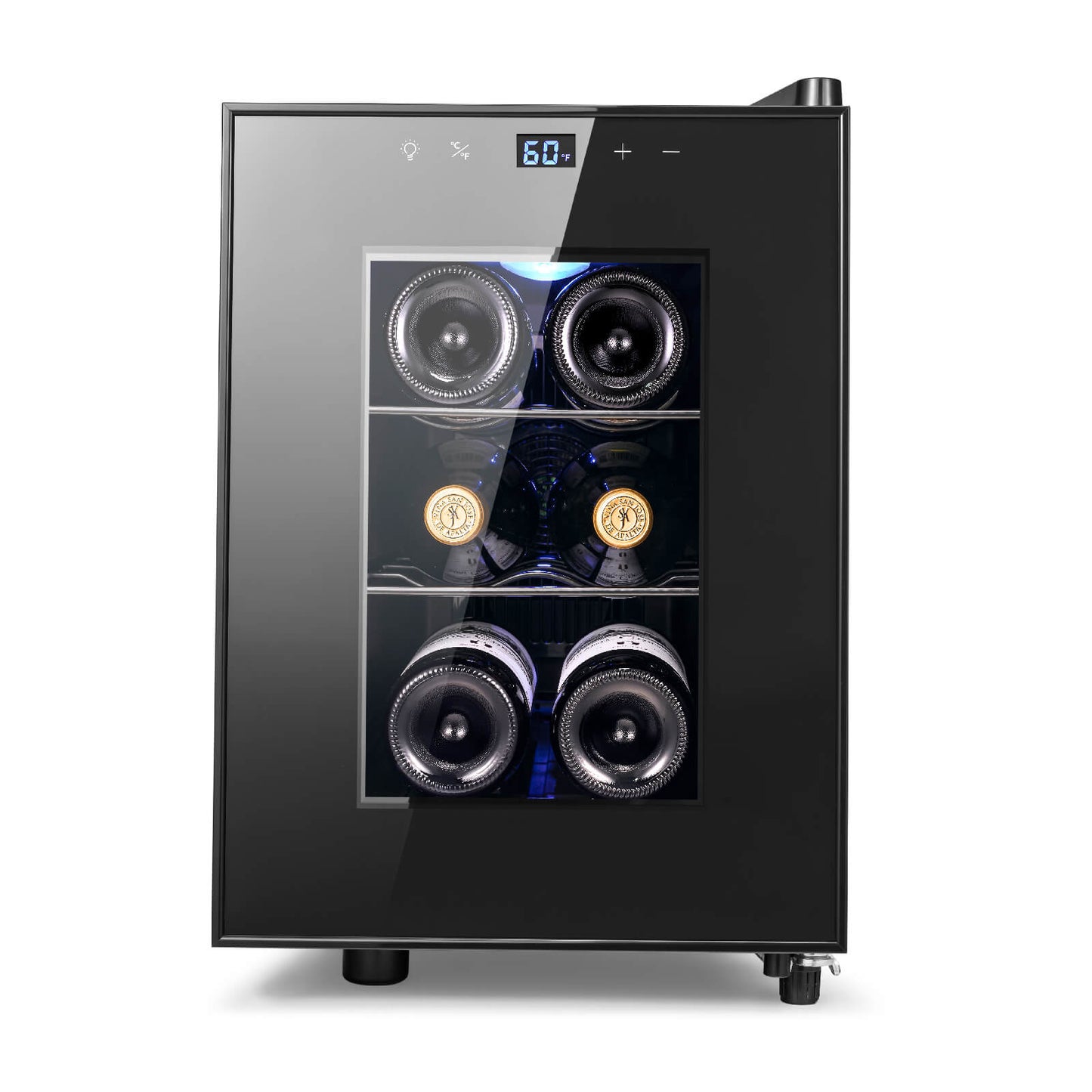 Yeego Countertop Mini Wine Fridge, 6 Bottles