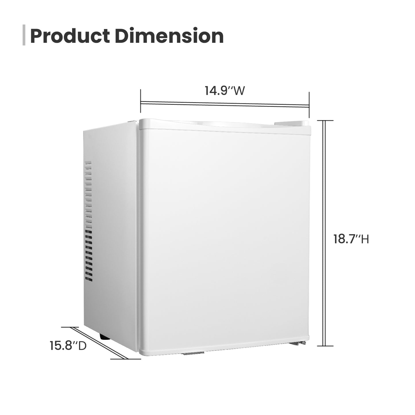 Yeego 14.9-inch 0.92 Cu.Ft Quiet Mini Fridge